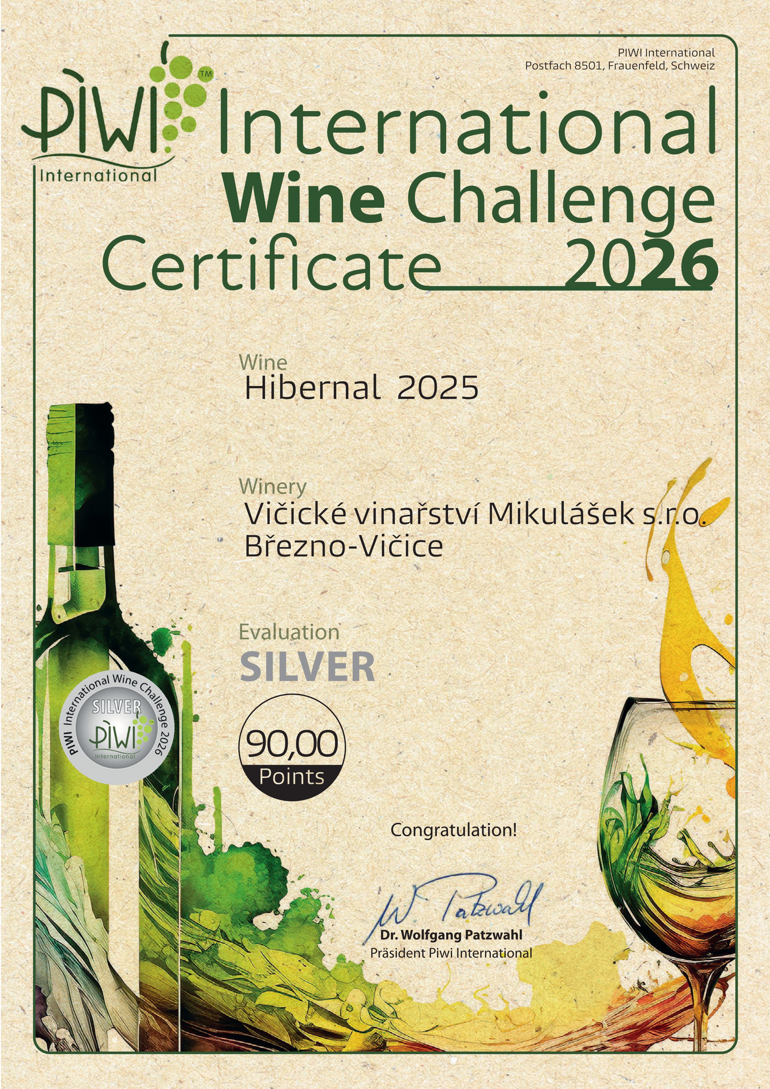 Certificate Silver 2026202628